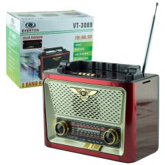 EVERTON VT-3089 SOLAR PANELLİ MÜZİK KUTUSU USB/SD/FM/SW