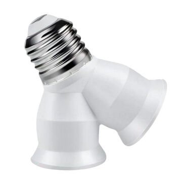 Ledx DY-101 E27 Duy Çoğaltıcı (Tek Duydan Çift E27 Lamba Bağlantısı)