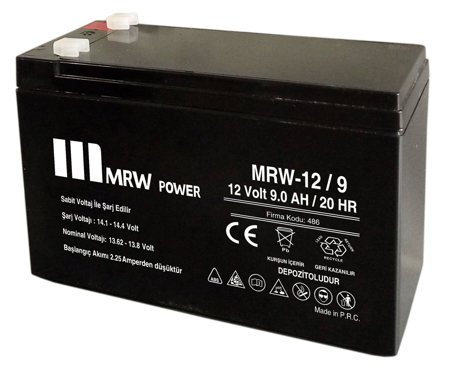 MERVESAN MRW-12/9 KURU TİP AKÜ