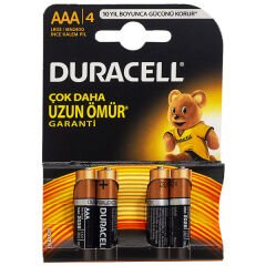 Duracell LR03/MN2400 AAA İnce Alkalin Pil (4'lü Paket)