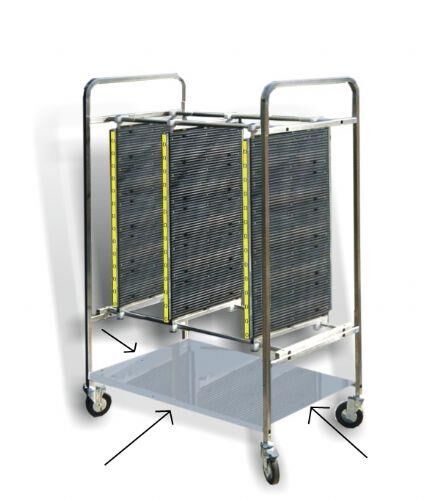 Alt paslanmaz çelik raf 660x1000mm