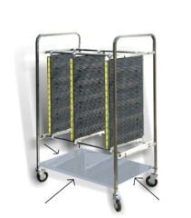 Alt paslanmaz çelik raf 660x1000mm