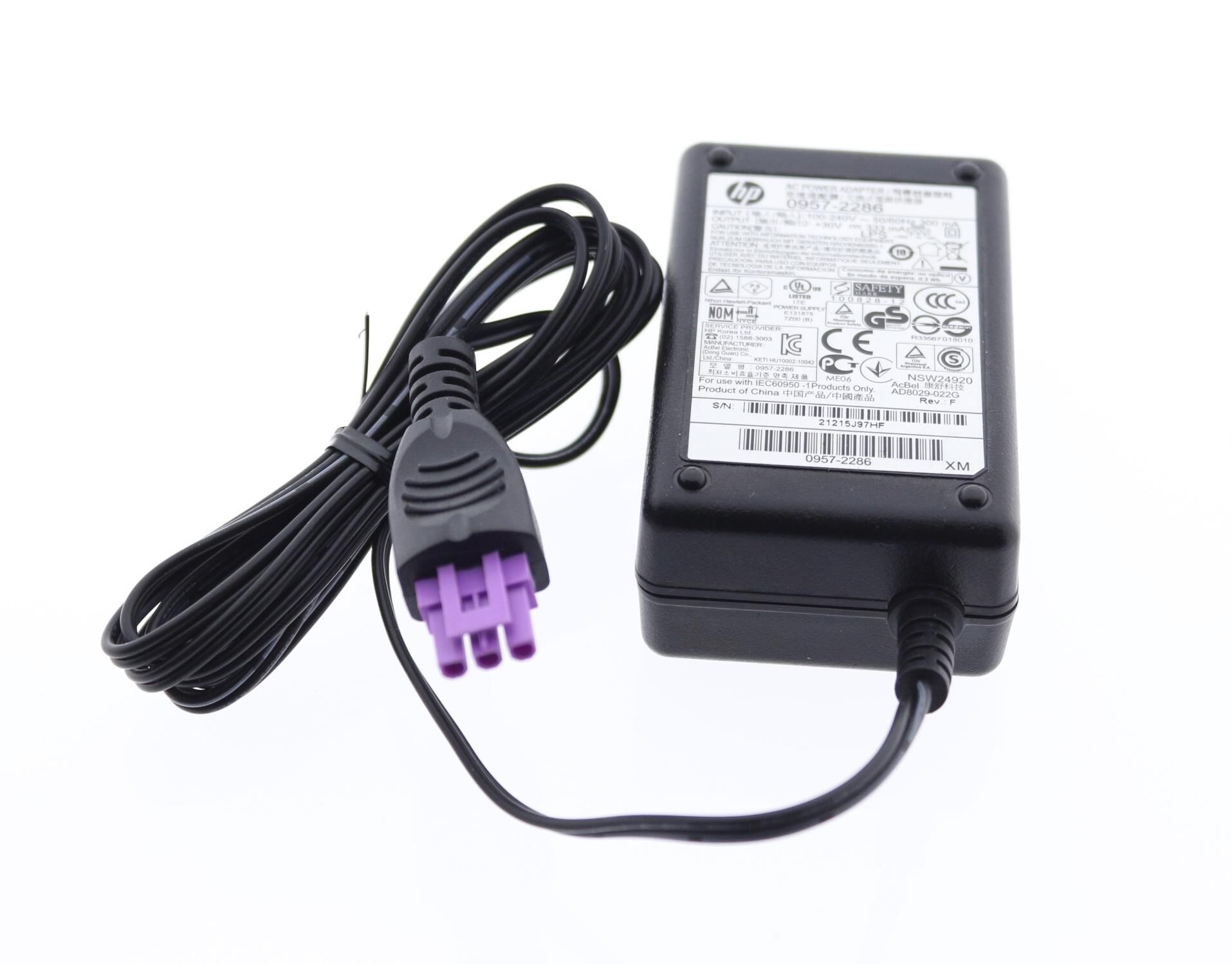 HP 0957-2286 Printer Yazıcı Adaptörü 30V 333ma