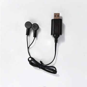 PowerMaster PM-29723 4.2V 1A Manyetik USB Şarj Kablosu Büyük Lityum Piller İçin Portatif Şarj Çözümü