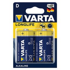 Varta Longlife Power Alkalin Orta Boy D Pil (2'li Paket)