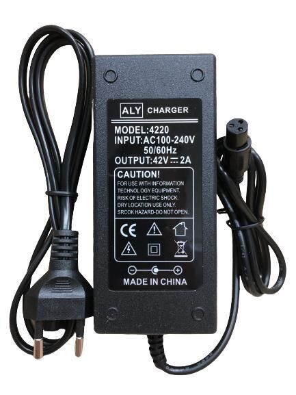 Elektrikli Kaykay Şarj Adaptörü 42V 2AMP Scooter Hover Board Ginger