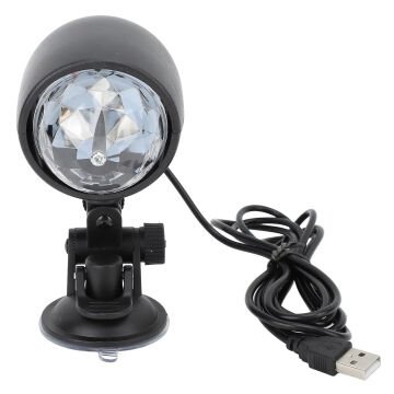Ledx AL-KX-6889 Projeksiyon Atmosferli Usbli 4 Watt Şarjlı Sihirli Rgb Led Disko Topu