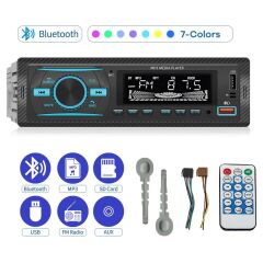 Premio KAC38 RGB 7 Renkli Çift Bluetooth Kumandalı 4x55 Watt Mekaniksiz Oto Teyp
