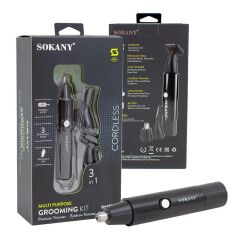 SOKANY SH-888A 3IN1 PİLLİ ÇOK AMAÇLI ERKEK BAKIM KİTİ
