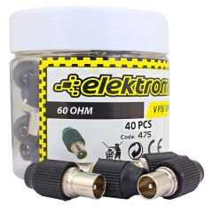 60 Ohm Tv Fişi İthal Erkek (100 Adet)