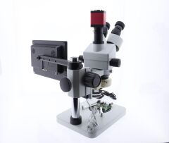 Hd Lcd Ekranlı Digital + Analog Mikroskop 7x-45x Stereo Zoom
