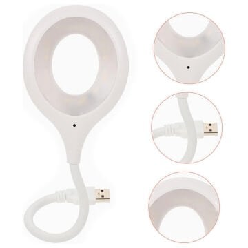 PowerMaster Portatif Akrobatik 20 SMD Ledli USB Gece Kitap Okuma Çalışma Lambası (Powerbank Uyumlu)