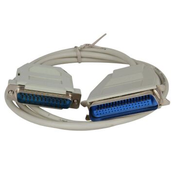 PowerMaster PM-4940 1.5 Metre IEEE1284 DB25 Erkek - DB25 Dişi Paralel LPT Yazıcı Kablosu