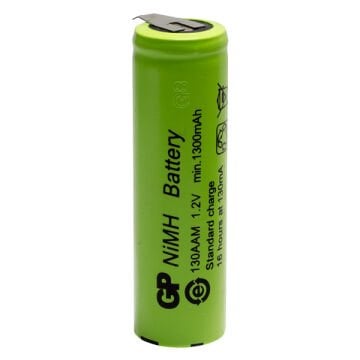 GP 1300mA 1.2V Düz Kafa Puntalı Aa Kalem Pil 130AAM