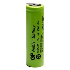 GP 1300mA 1.2V Düz Kafa Puntalı Aa Kalem Pil 130AAM
