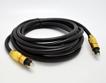 Optik Kablo 5Mt Toslink Altın Uçlu
