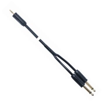MagicVoice LD360 1.5 Metre 3.5mm Stereo Jak (TRS) - 2x6.35mm Mono Jak (TS) Ses Kablosu