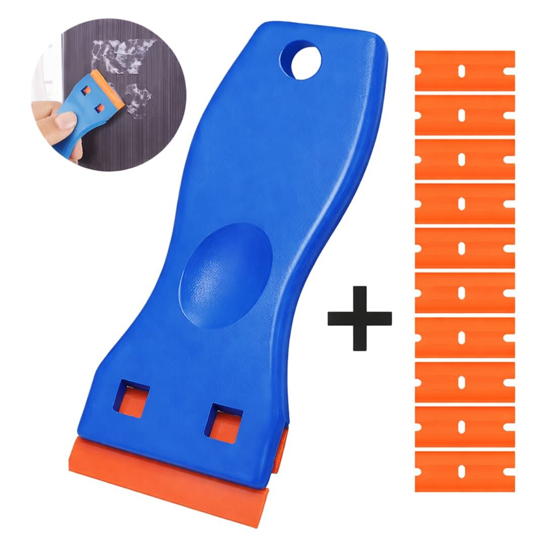 Weko WK-28528 Çok Amaçlı Plastik Kazıyıcı ve 10'lu Yedek Bıçak Seti