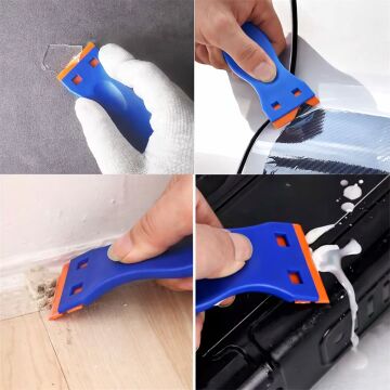 Weko WK-28528 Çok Amaçlı Plastik Kazıyıcı ve 10'lu Yedek Bıçak Seti