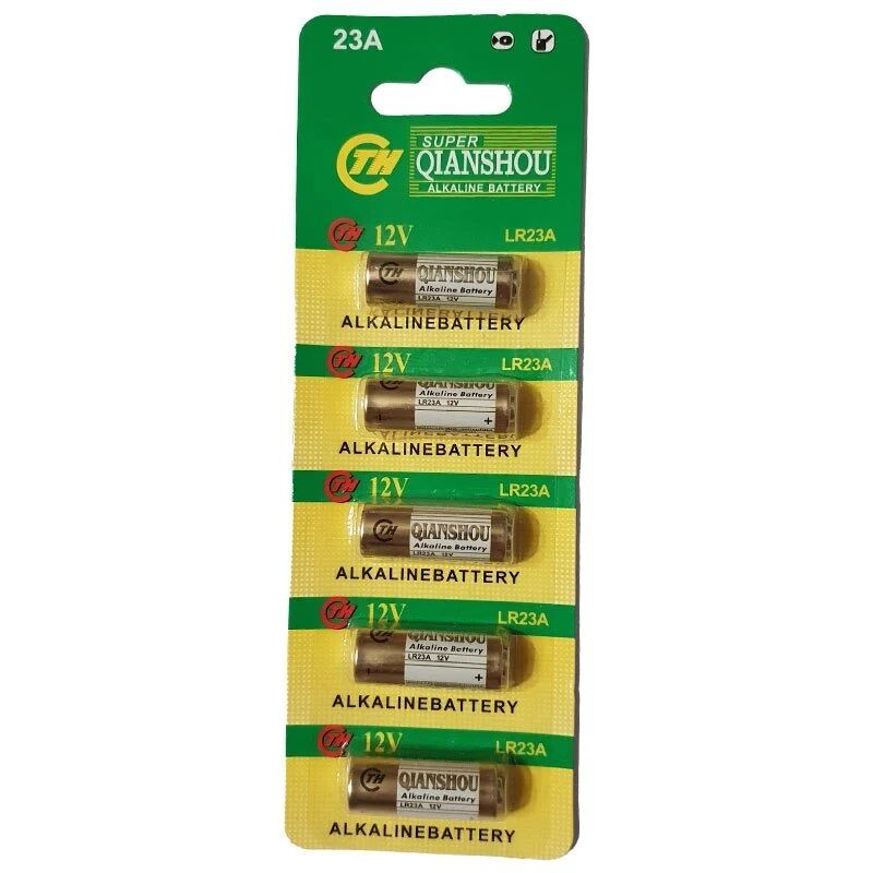 PowerMaster LR23A 12 Volt 23A Kalın Alarm Pili Alkaline Batarya (5'LI Paket)