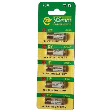 PowerMaster LR23A 12 Volt 23A Kalın Alarm Pili Alkaline Batarya (5'LI Paket)