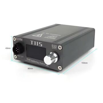 PowerMaster GVM-T115 45 Watt SMD Havya İstasyonu 120-450 Derece