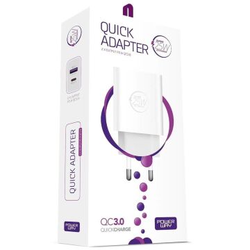 Powerway HW25 Usb 3.0 / Type-C 25W 3.0 A Hızlı Şarj Aleti Başlığı PD25W