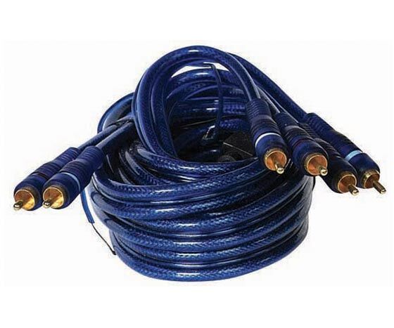 PM-425 2 Rca Erkek + 4 Rca Erkek 5 Metre Mavi Kablo