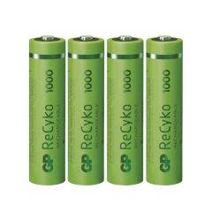 Gp Recyko 950 mAh AAA 4'lü Şarjlı İnce Kalem  Pil GP100AAAHCE-2EB4 (GPRHC103E001)