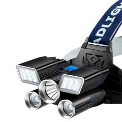 PowerMaster MX-501 5 Power Ledli Su Geçirmez 18650 Pilli Şarj Edilebilir Kafa Feneri