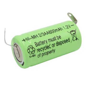 PowerMaster PM-17934 1.2 Volt 600mAh NI-MH 2/3AA Şarj Edilebilir Puntalı 14280 Lityum Pil