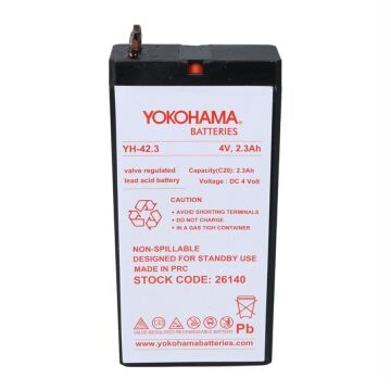 Yokohama YH-42.3 4 Volt - 2.3 Amper Akü (50x100x22 mm)
