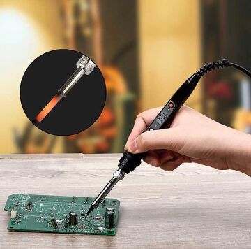 Tussle Isı Ayarlı Dijital Ekranlı 80 Watt 200°C-450°C Kalem Havya