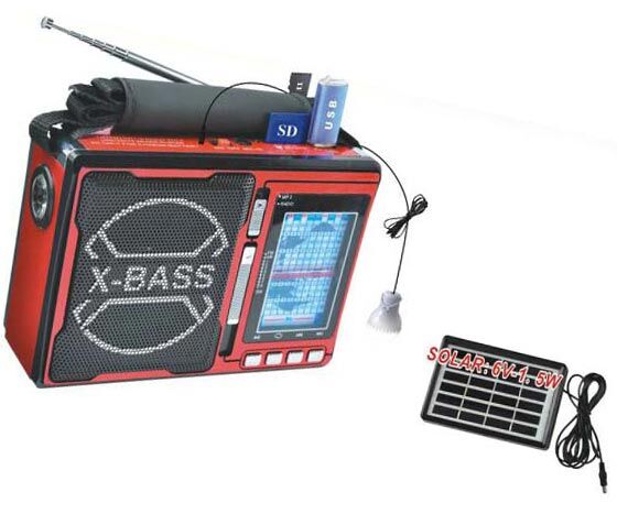 KAMAL KM-1300 USB/SD/FM DESTEKLİ SOLARLI MP3 ÇALAR RADYO