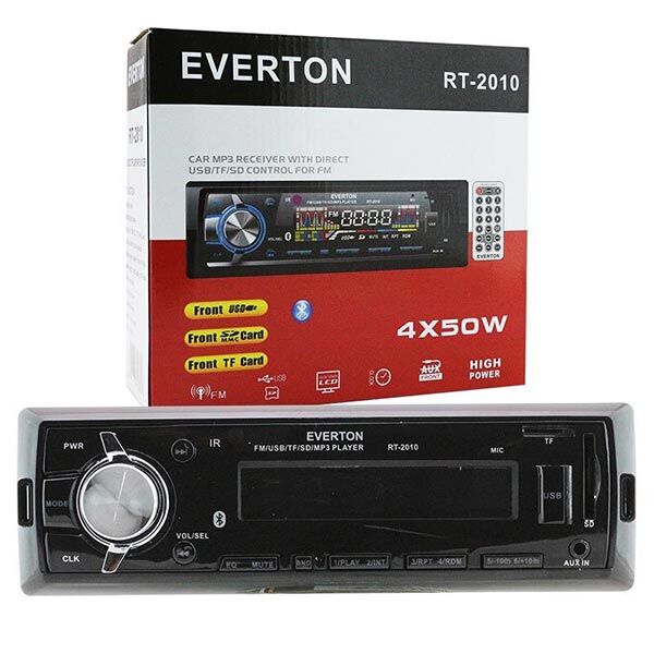 EVERTON RT-2010BT USB/SD/FM/AUX/BT BLUETOOTHLU MEKANİKSİZ OTO TEYP 4 X 50 WATT