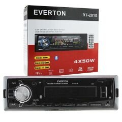 EVERTON RT-2010BT USB/SD/FM/AUX/BT BLUETOOTHLU MEKANİKSİZ OTO TEYP 4 X 50 WATT