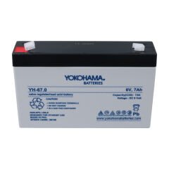 Yokohama YH-67.0 6 Volt - 7 Amper Akü (150x50x94 mm)