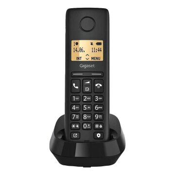 Gigaset Pure 100 Siyah DECT Telsiz Telefon - 14 Saat Konuşma 50 Kişilik Rehber Kapasitesi