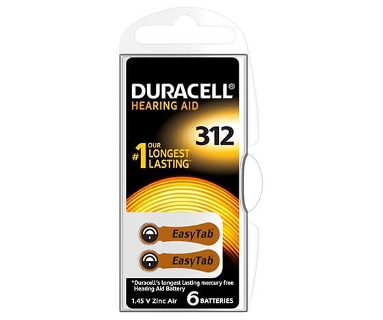 Duracell 312 No Kulaklık Pili (6'lı Paket)