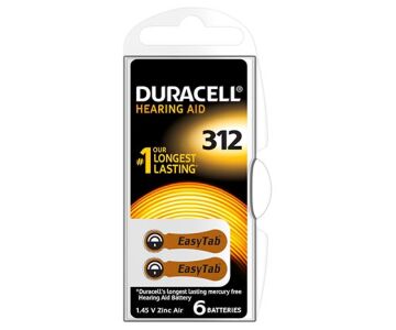 Duracell 312 No Kulaklık Pili (6'lı Paket)