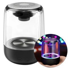 MagicVoice MV-24696 600 Mah Taşınabilir RGB Mikrofonlu Aux-TF-Bluetooth 3 Watt Hoparlör (Beyaz)