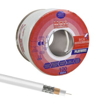Mag Platinium RG6-U4 Trishield Anten Kablosu 100 Metre