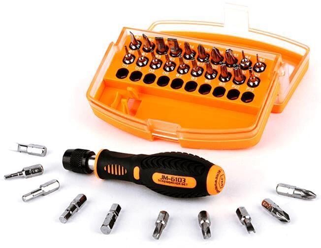Jakemy JM-6103 Profesyonel Tornavida Seti 31 Parça