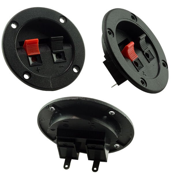 HOPARLÖR TERMİNALİ İKİLİ YUVARLAK (10'LU PAKET)