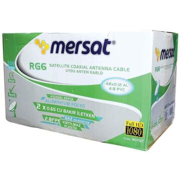 Mag RG59 Fa Mini Dual Bitişik Kablo 300 Mt