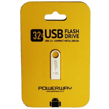 Powerway 32 Gb Metal Tip USB Flash Bellek