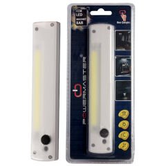 Powermaster PM-18399 Beyaz Cob Ledli Yapışkanlı Mıknatıslı El Tipi Fener Magnet Bar
