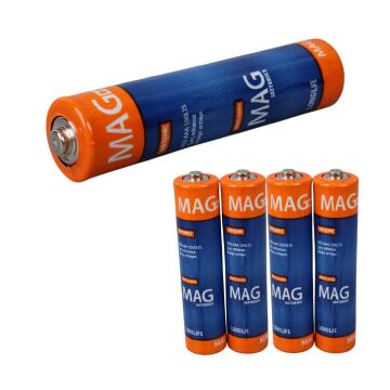 Mag Batteries MG-26172 Karbon Çinko AAA 60'lı Paket İnce Kalem Kumanda Pili (AAA,R03 UM-3)