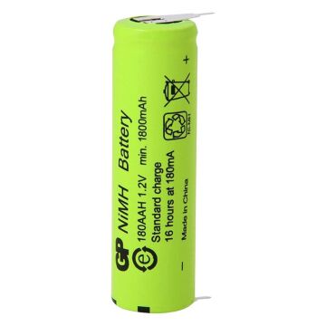 Gp 180aah 1.2 Volt 1800 Mah Düz Kafa Puntalı Şarjlı Aa Kalem Pil-70549