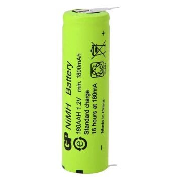 Gp 180aah 1.2 Volt 1800 Mah Düz Kafa Puntalı Şarjlı Aa Kalem Pil-70549